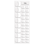 White French Tip Glitz Toes